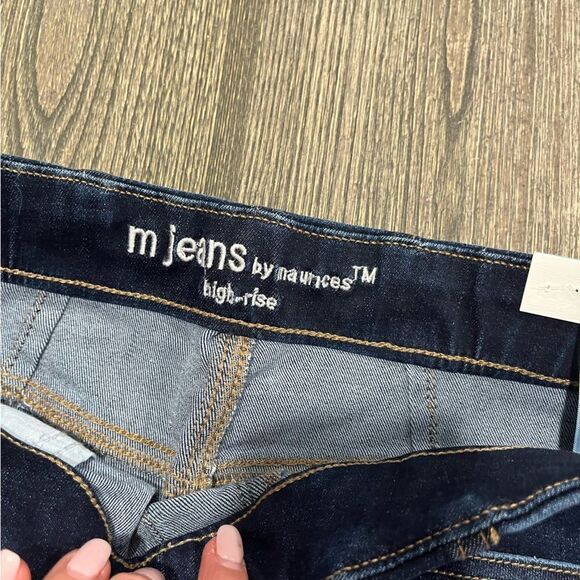 NWT M Jeans by Maurices Skinny High Rise Jegging Jeans Stretch Denim Blue Medium - Picture 5 of 10